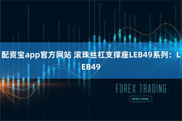 配资宝app官方网站 滚珠丝杠支撑座LEB49系列：LEB49